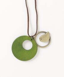 MARAI | 【MARAI】ウッドとメタルのコンビが可愛いロングペンダント(ネックレス)