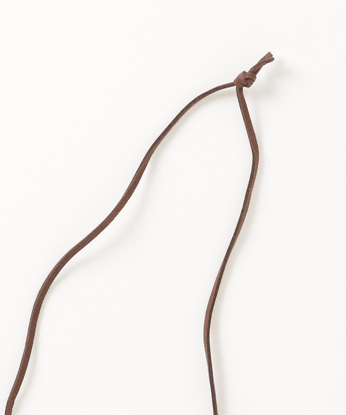 MARAI（マーライ）の「【MARAI】ウッドとメタルのコンビが可愛いロングペンダント（ネックレス・レディース・ブラウン/グリーン・FREE）」の3枚目の写真