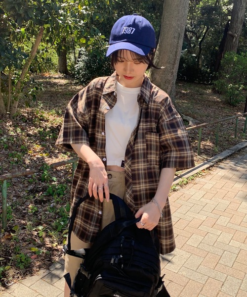 SHEPP(シープ)の「ビッグシルエット チェックシャツ(シャツ/ブラウス・メンズ・ブラウン/ブルー・M/XL/L)」の10枚目の写真