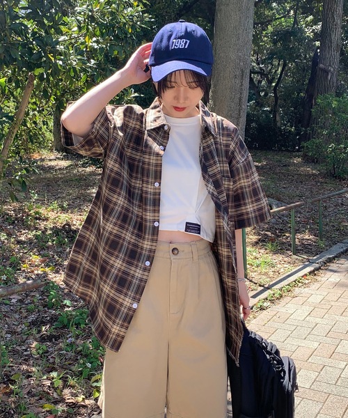 SHEPP(シープ)の「ビッグシルエット チェックシャツ(シャツ/ブラウス・メンズ・ブラウン/ブルー・M/XL/L)」の12枚目の写真