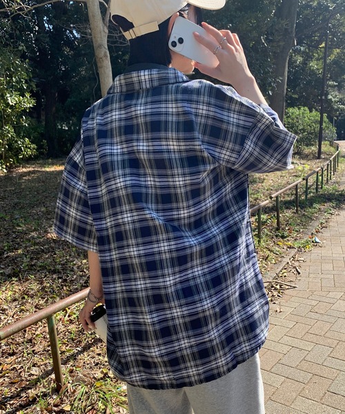 SHEPP(シープ)の「ビッグシルエット チェックシャツ(シャツ/ブラウス・メンズ・ブラウン/ブルー・M/XL/L)」の18枚目の写真