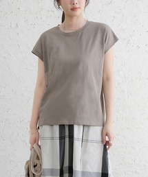 コットン半袖シンプルTシャツ