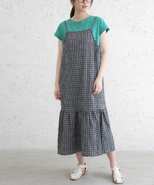 Doux Belle(ドゥーベル)の「コットン半袖シンプルTシャツ(Tシャツ/カットソー・レディース・ライトグリーン/グレー系その他/グレイッシュベージュ/ブラック/オフホワイト・MEDIUM)」の16枚目の写真
