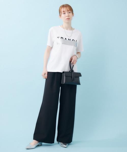 TRANOI（トラノイ）の「TRANOI.　TRANOI.TEE（Tシャツ/カットソー・レディース・ブラック/ホワイト・FREE）」の18枚目の写真