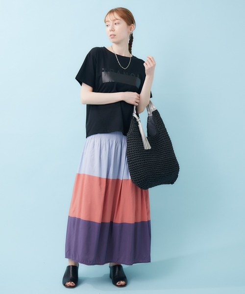 TRANOI（トラノイ）の「TRANOI.　TRANOI.TEE（Tシャツ/カットソー・レディース・ブラック/ホワイト・FREE）」の8枚目の写真