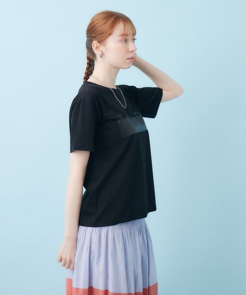 TRANOI（トラノイ）の「TRANOI.　TRANOI.TEE（Tシャツ/カットソー・レディース・ブラック/ホワイト・FREE）」の12枚目の写真