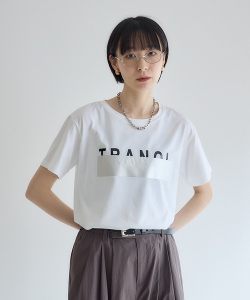 TRANOI(トラノイ)の「TRANOI. Tシャツ(Tシャツ/カットソー・レディース・ブラック/ホワイト・FREE)」の4枚目の写真