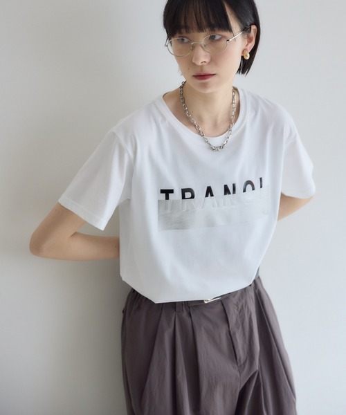 TRANOI(トラノイ)の「TRANOI. Tシャツ(Tシャツ/カットソー・レディース・ブラック/ホワイト・FREE)」の6枚目の写真