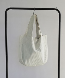 colleca la（コレカラ）の「ライトプリーツ/シャドーストライプ トートバッグ（トートバッグ）」