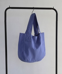 colleca la（コレカラ）の「ライトプリーツ/シャドーストライプ トートバッグ（トートバッグ）」