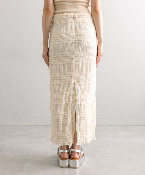 mline（エムライン）の「【サイズ展開あり】[mline]フリルティアードスカート（スカート・レディース・アイボリー/ブラック・1/2）」の13枚目の写真