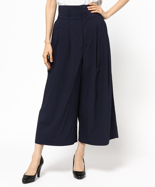 one after another NICE CLAUP(ワンアフターアナザーナイスクラップ)の「【ナイスクラップ】ハイウエストガウチョパンツ(その他パンツ・レディース・カーキ/ネイビー/ブラック・FREE)」の3枚目の写真