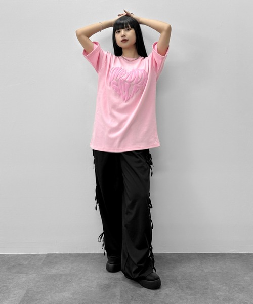 LVEU.（ラブユ.）の「【LVEU.】サイドリボンスウェットパンツ / ボトムス パンツ スウェット ワイド ルーズ リボン ブラック グレー ブルー ZOZOTOWN限定（スウェットパンツ・レディース・グレー/ブルー/ブラック・FREE）」の15枚目の写真