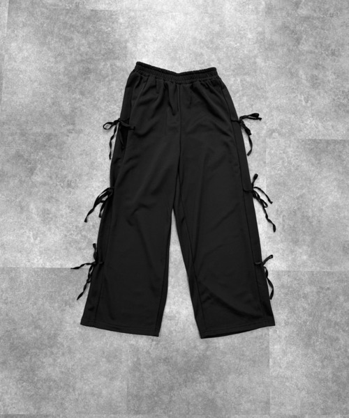 LVEU.（ラブユ.）の「【LVEU.】サイドリボンスウェットパンツ / ボトムス パンツ スウェット ワイド ルーズ リボン ブラック グレー ブルー ZOZOTOWN限定（スウェットパンツ・レディース・グレー/ブルー/ブラック・FREE）」の7枚目の写真