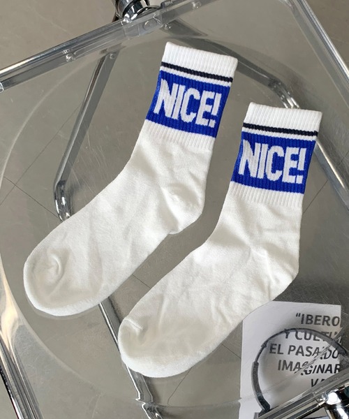 non-hedge（ノンヘッジ）の「スポーティーロゴソックス（ソックス/靴下・レディース・ブラック/ブルー/レッド/グリーン・FREE）」の4枚目の写真
