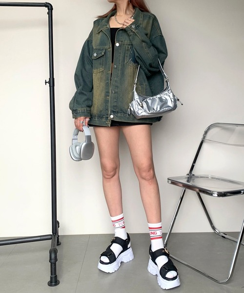 non-hedge（ノンヘッジ）の「スポーティーロゴソックス（ソックス/靴下・レディース・ブラック/ブルー/レッド/グリーン・FREE）」の11枚目の写真