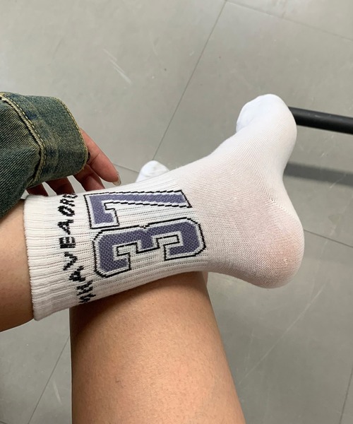 non-hedge（ノンヘッジ）の「スポーティーロゴソックス（ソックス/靴下・レディース・ブラック/ブルー/レッド/グリーン・FREE）」の22枚目の写真