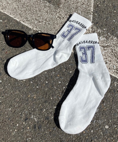 non-hedge（ノンヘッジ）の「スポーティーロゴソックス（ソックス/靴下・レディース・ブラック/ブルー/レッド/グリーン・FREE）」の21枚目の写真