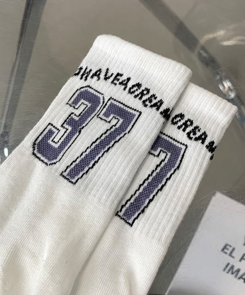 non-hedge（ノンヘッジ）の「スポーティーロゴソックス（ソックス/靴下・レディース・ブラック/ブルー/レッド/グリーン・FREE）」の20枚目の写真