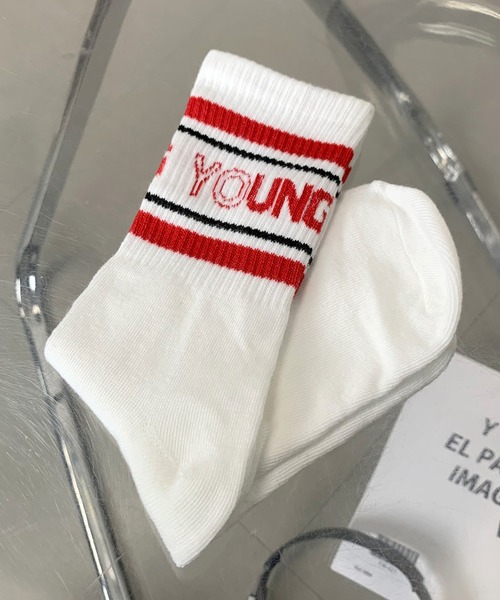 non-hedge（ノンヘッジ）の「スポーティーロゴソックス（ソックス/靴下・レディース・ブラック/ブルー/レッド/グリーン・FREE）」の5枚目の写真