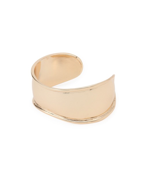 VIS（ビス）の「ニュアンスワイドメタルバングル（バングル/リストバンド・レディース・シルバー/ゴールド・FREE）」の6枚目の写真