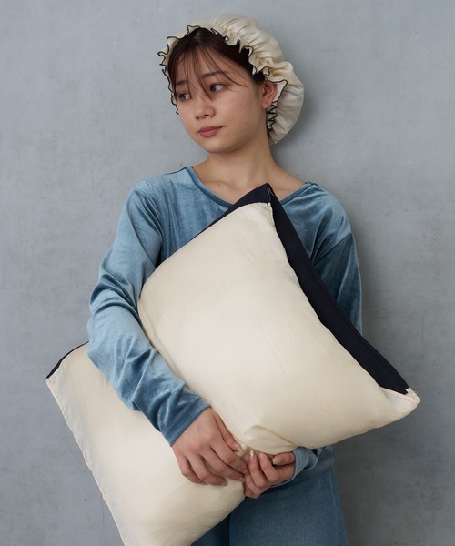 BIRTHDAY BAR（バースデイバー）の「Beauty Sleep Silk pillow cover 枕カバー（寝具・レディース・アイボリー・フリー）」の6枚目の写真