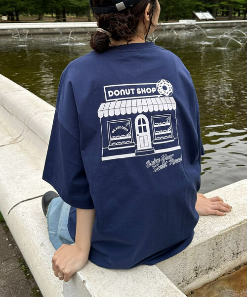 CIAOPANIC TYPY（チャオパニックティピー）の「OEコットン天竺アソートプリントTee（Tシャツ/カットソー・レディース・イエロー/ホワイト/チャコールグレー/ネイビー・LARGE/MEDIUM）」の20枚目の写真