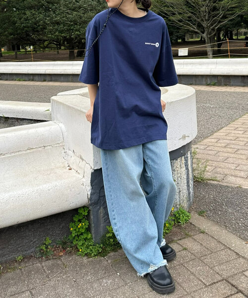 CIAOPANIC TYPY（チャオパニックティピー）の「OEコットン天竺アソートプリントTee（Tシャツ/カットソー・レディース・イエロー/ホワイト/チャコールグレー/ネイビー・LARGE/MEDIUM）」の22枚目の写真