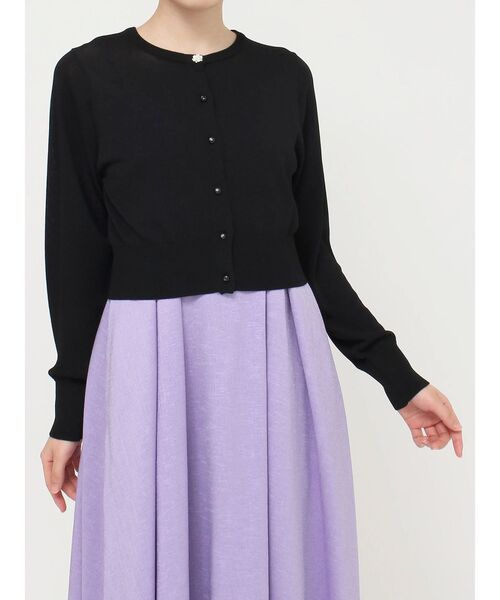 MERCURYDUO(マーキュリーデュオ)の「ビジューボタンニットカーディガン(カーディガン/ボレロ・レディース・オフホワイト/ブルー/ブラック/ラベンダー/ベージュ・FREE)」の21枚目の写真