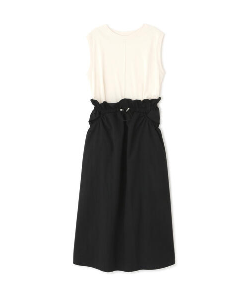 FREE'S MART（フリーズマート）の「◆カットドッキングウエストドロストワンピース（ワンピース・レディース・ホワイト/ライトグリーン/ブラック・SMALL/MEDIUM）」の7枚目の写真