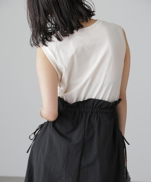 FREE'S MART（フリーズマート）の「◆カットドッキングウエストドロストワンピース（ワンピース・レディース・ホワイト/ライトグリーン/ブラック・SMALL/MEDIUM）」の21枚目の写真