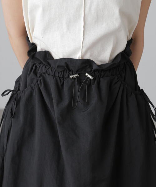 FREE'S MART（フリーズマート）の「◆カットドッキングウエストドロストワンピース（ワンピース・レディース・ホワイト/ライトグリーン/ブラック・SMALL/MEDIUM）」の15枚目の写真