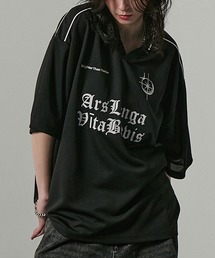 【Alfred Alex】ハニカムメッシュ ビッグゲームシャツ/サッカーシャツ