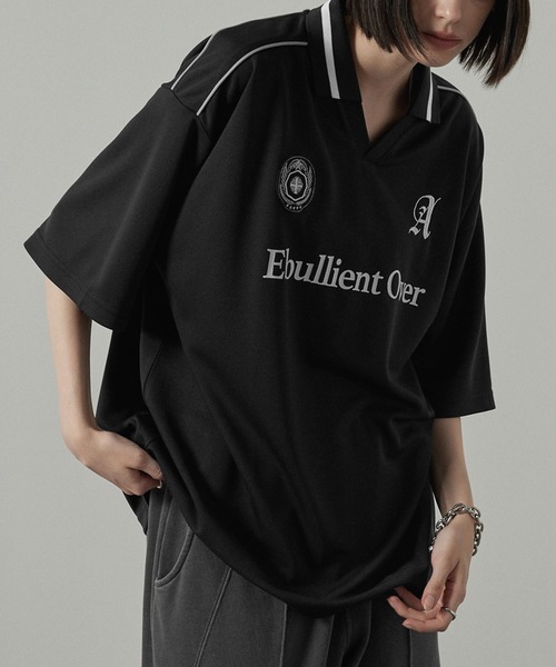 Alfred Alex】ハニカムメッシュ ビッグゲームシャツ/サッカーシャツ（T