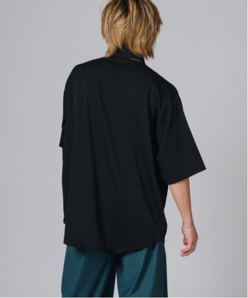 REGIEVO(レジエボ)の「REGIEVO 袖フリンジ2WAYシャツ(シャツ/ブラウス・メンズ・オフホワイト/ブラック・L/M)」の16枚目の写真