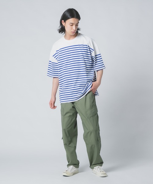 ROUGH TRADE(ラフトレード)の「【ROUGH TRADE/ラフトレード】 パネルボーダーバスクT(Tシャツ/カットソー・メンズ・ブルー/ブラック/ダークブラウン・MEDIUM/LARGE/X-LARGE)」の10枚目の写真