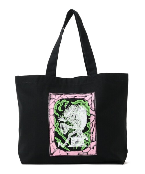 BEAMS T(ビームスティー)の「Tetsunori Tawaraya × Yuichiro Tamaki × BEAMS T / TOTE BAG(トートバッグ・メンズ・ブラック・ONE SIZE)」の1枚目の写真