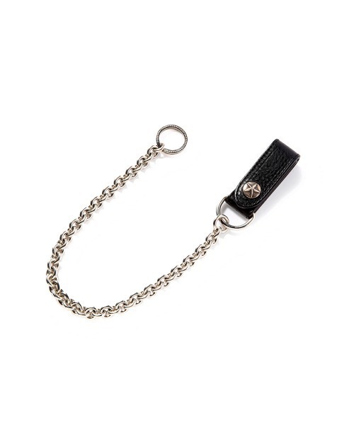 CALEE（キャリー）の「SILVER STAR CONCHO LEATHER WALLET CHAIN（ウォレットチェーン・メンズ・ブラック・FREE）」の2枚目の写真