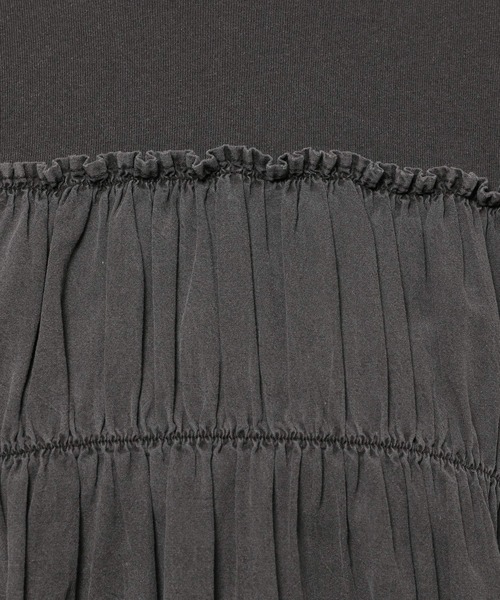 niko and...（ニコアンド）の「ドッキングギャザープルオーバー（Tシャツ/カットソー・レディース・ピンク/チャコール/パープル/オフホワイト・MEDIUM/LARGE）」の17枚目の写真