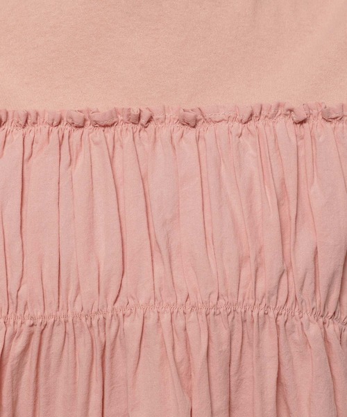 niko and...（ニコアンド）の「ドッキングギャザープルオーバー（Tシャツ/カットソー・レディース・ピンク/チャコール/パープル/オフホワイト・MEDIUM/LARGE）」の15枚目の写真