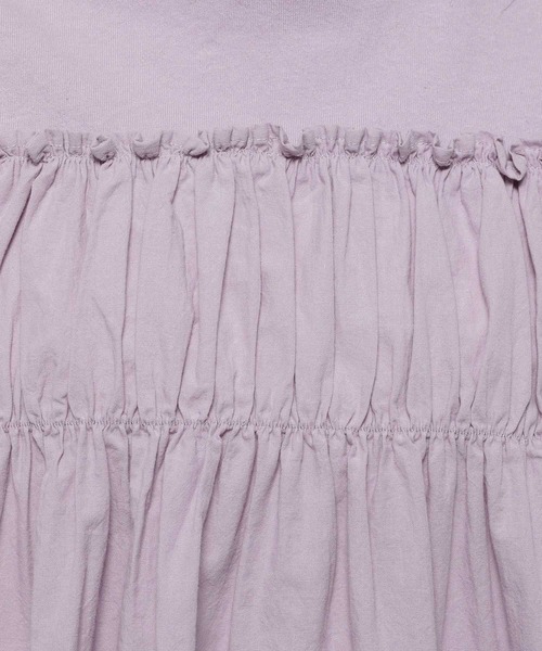 niko and...（ニコアンド）の「ドッキングギャザープルオーバー（Tシャツ/カットソー・レディース・ピンク/チャコール/パープル/オフホワイト・MEDIUM/LARGE）」の14枚目の写真