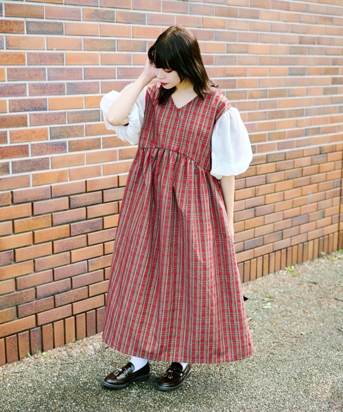 Ｈk様オーダーワンピース rienda | ネクタイチュールフレア OP (ワンピース(ミニ