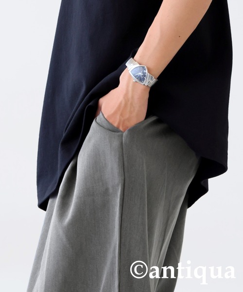 antiqua(アンティカ)の「タックパンツ(その他パンツ・レディース・ブラック/グレー・R/P)」の11枚目の写真