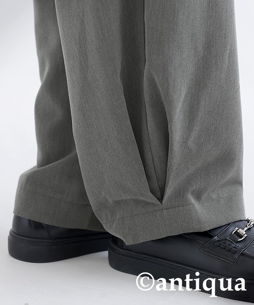 antiqua(アンティカ)の「タックパンツ(その他パンツ・レディース・ブラック/グレー・R/P)」の14枚目の写真