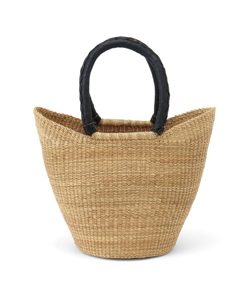 SALON adam et rope'（サロン アダム エ ロペ）の「ボルガ丸底ニケフォルムバスケット M/無地黒ハンドル（かごバッグ・レディース・ベージュ・FREE）」の12枚目の写真