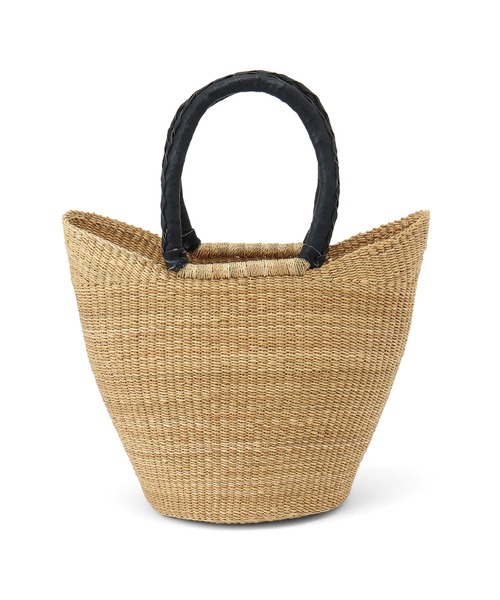 SALON adam et rope'（サロン アダム エ ロペ）の「ボルガ丸底ニケフォルムバスケット M/無地黒ハンドル（かごバッグ・レディース・ベージュ・FREE）」の14枚目の写真