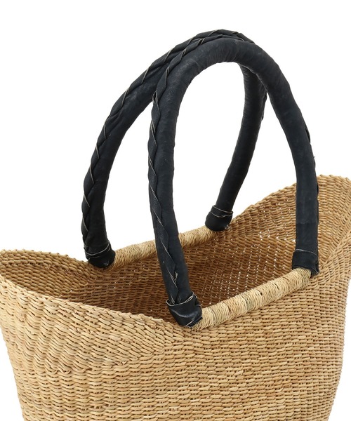 SALON adam et rope'（サロン アダム エ ロペ）の「ボルガ丸底ニケフォルムバスケット M/無地黒ハンドル（かごバッグ・レディース・ベージュ・FREE）」の15枚目の写真