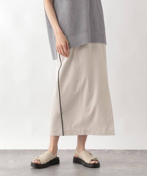 GLOBAL WORK（グローバルワーク）の「ウツクシルエットIラインスカート/123719（スカート・レディース・ブラウン/ブラック系/グレイッシュベージュ/ブラック・SMALL/LARGE/MEDIUM）」の20枚目の写真