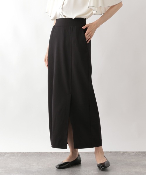 GLOBAL WORK（グローバルワーク）の「ウツクシルエットIラインスカート/123719（スカート・レディース・ブラウン/ブラック系/グレイッシュベージュ/ブラック・SMALL/LARGE/MEDIUM）」の7枚目の写真