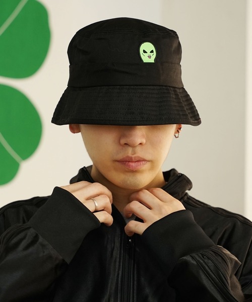 RIPNDIP（リップンディップ）の「RIPNDIP/リップンディップ LORD ALIEN BUCKET HAT ハット（ハット・メンズ・ブラック・FREE）」の4枚目の写真
